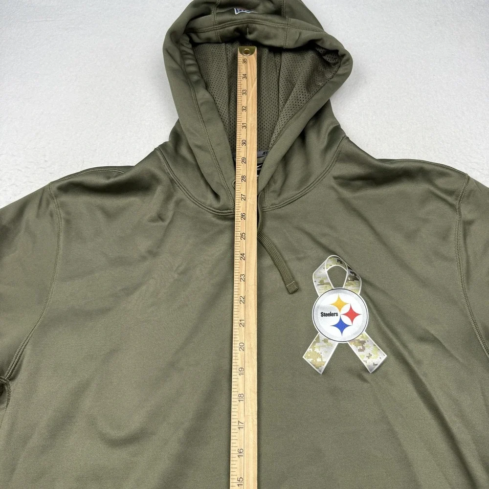 Pittsburgh Steelers Hoodie Mens XL NFL Football Salute To Service Nike Therma